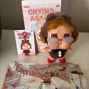 Pop Mart Cry Baby Crying Again Series Key Chain
